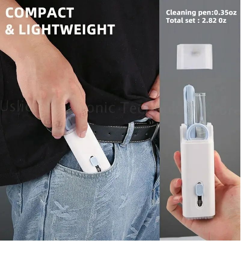 7 In 1 Computer Keyboard Cleaner Brush Kit Earphone Cleaning Pen For Headset Keyboard Cleaning Tools Cleaner Keycap Puller