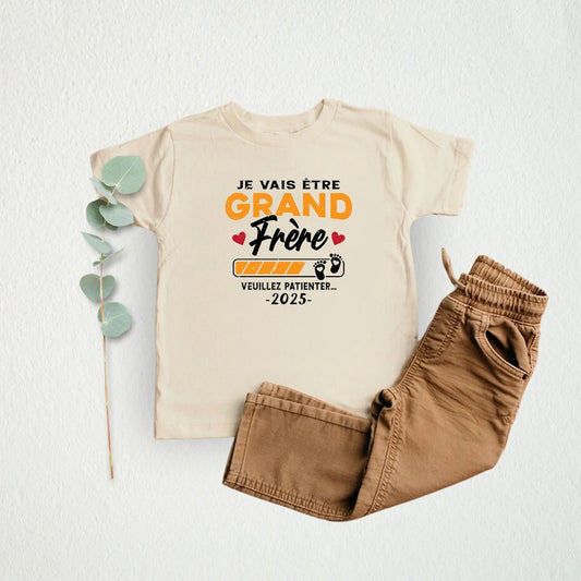 Future Big Brother Retro Shirt Clothes Boys Short Sleeve Pregnant Announcement T-shirt Summer Kids Tops Outfit