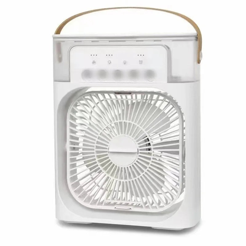 3 In 1 New Fan AIr Conditioner Household Small Air Cooler LED Night Light Portable Humidifier Air Adjustment Fan Office Home Fan